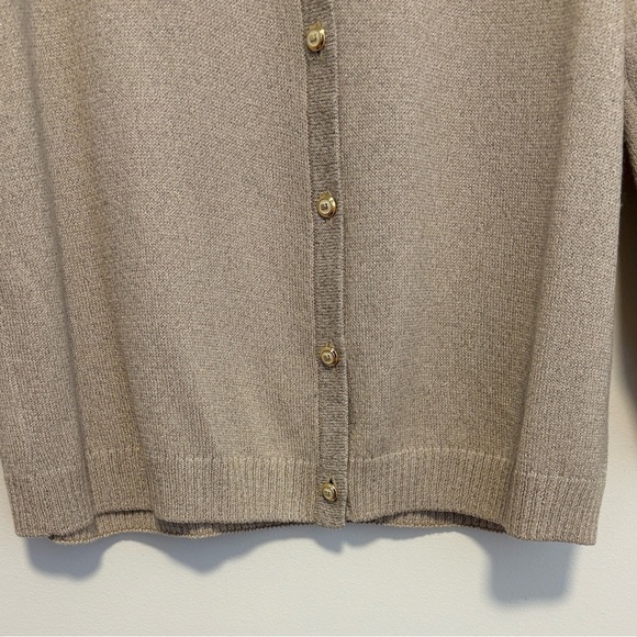 St. John collection cardigan with gold threading , sz : small - Picture 5 of 9